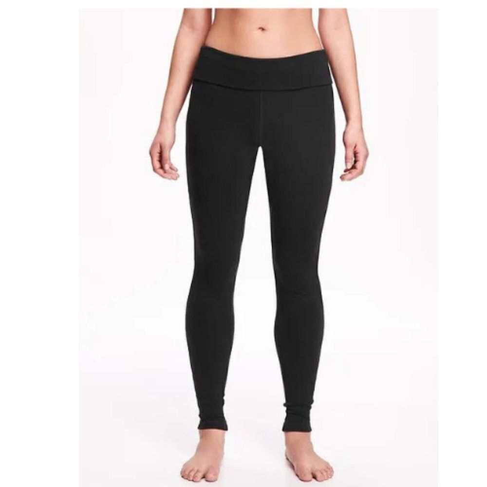 Old Navy Active Women's Black Jack Go-Dry Yoga Pants Size Large